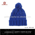 Atacado Blue Knitted Beanies hats Gorros de malha